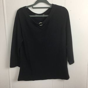 Croft & Barrow size Medium Black sweater